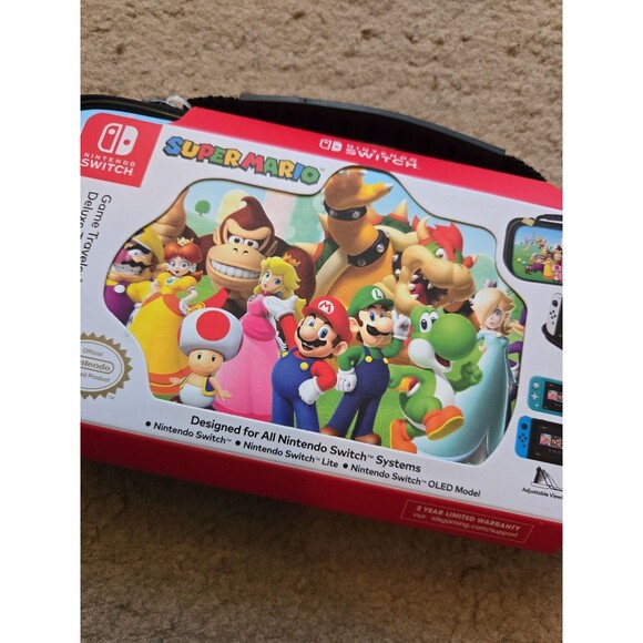 Nintendo Switch Game Traveler Deluxe Travel Case - Super Mario - Picture 3 of 5